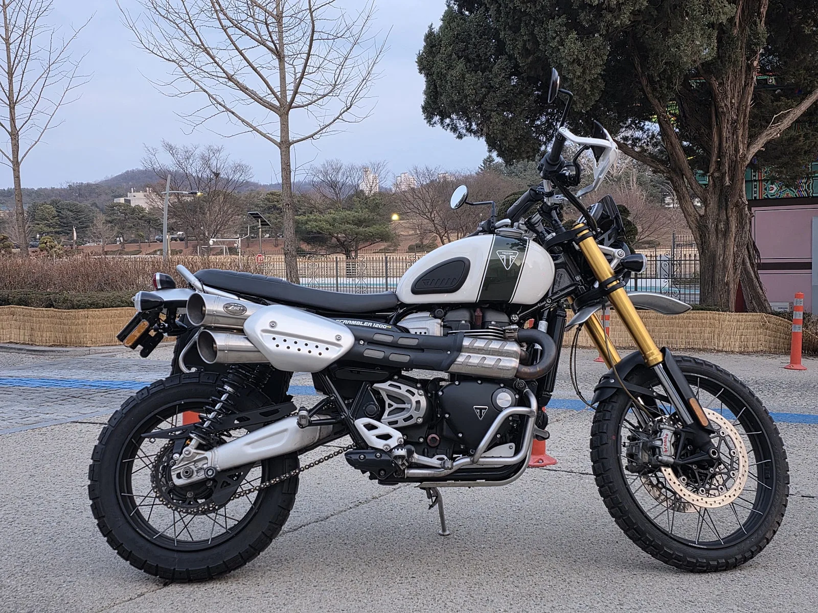트라이엄프 스크램블러 1200 XE 2020 화이트 사진 2