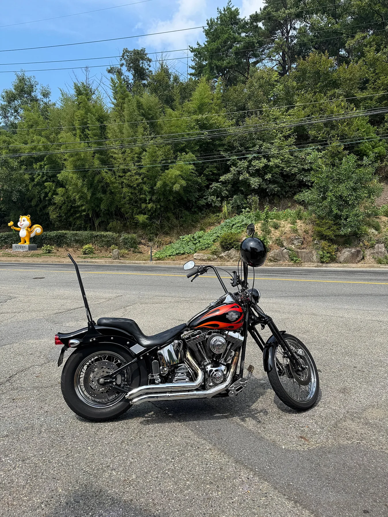 할리데이비슨 소프테일 스프링거 튜윈캠 캬브 2001 레드