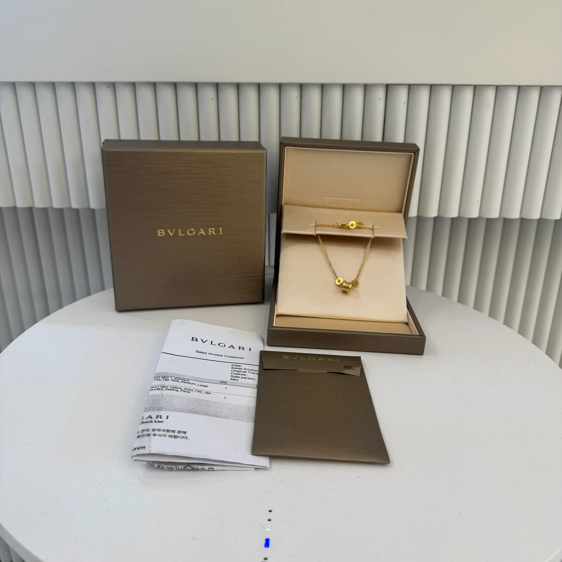 불가리 불가리비제로원브레이슬릿 옐골 사진 1