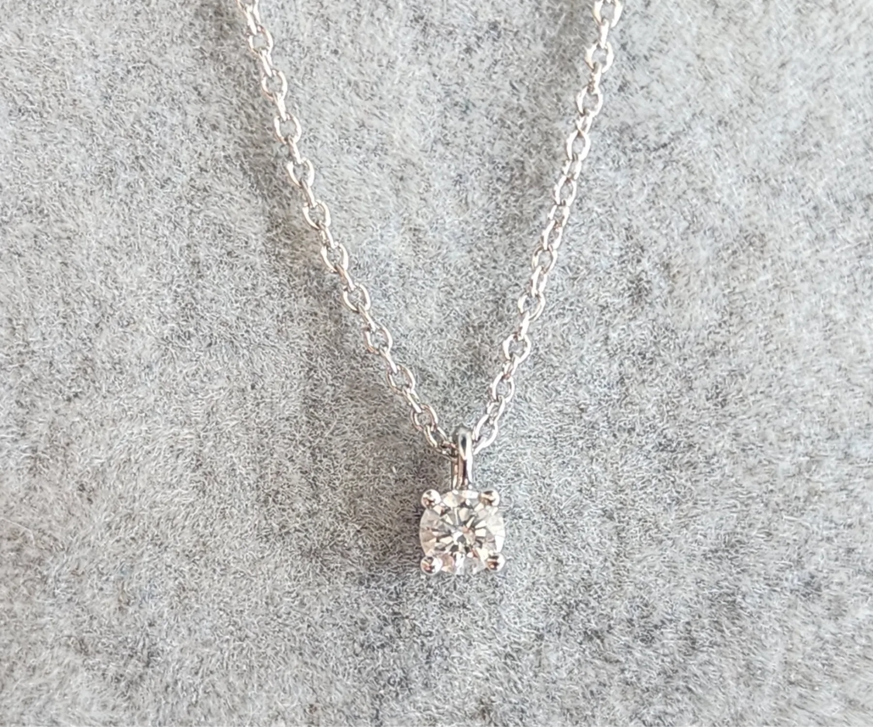 티파니앤코 (정품) 솔리테어 다이아몬드 펜 던트 네크리스 0.12ct 사진 7
