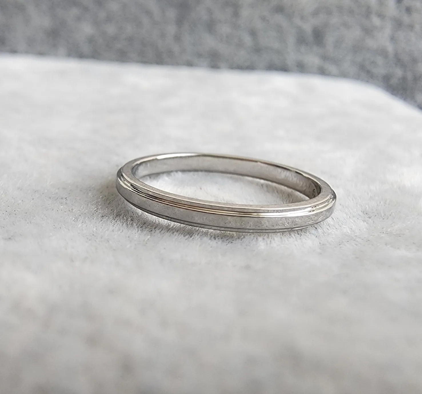 까르띠에 (정품)까르띠에 다무르 웨딩 링, 폭1.8MM. 플래티늄(pt950) 사진 7