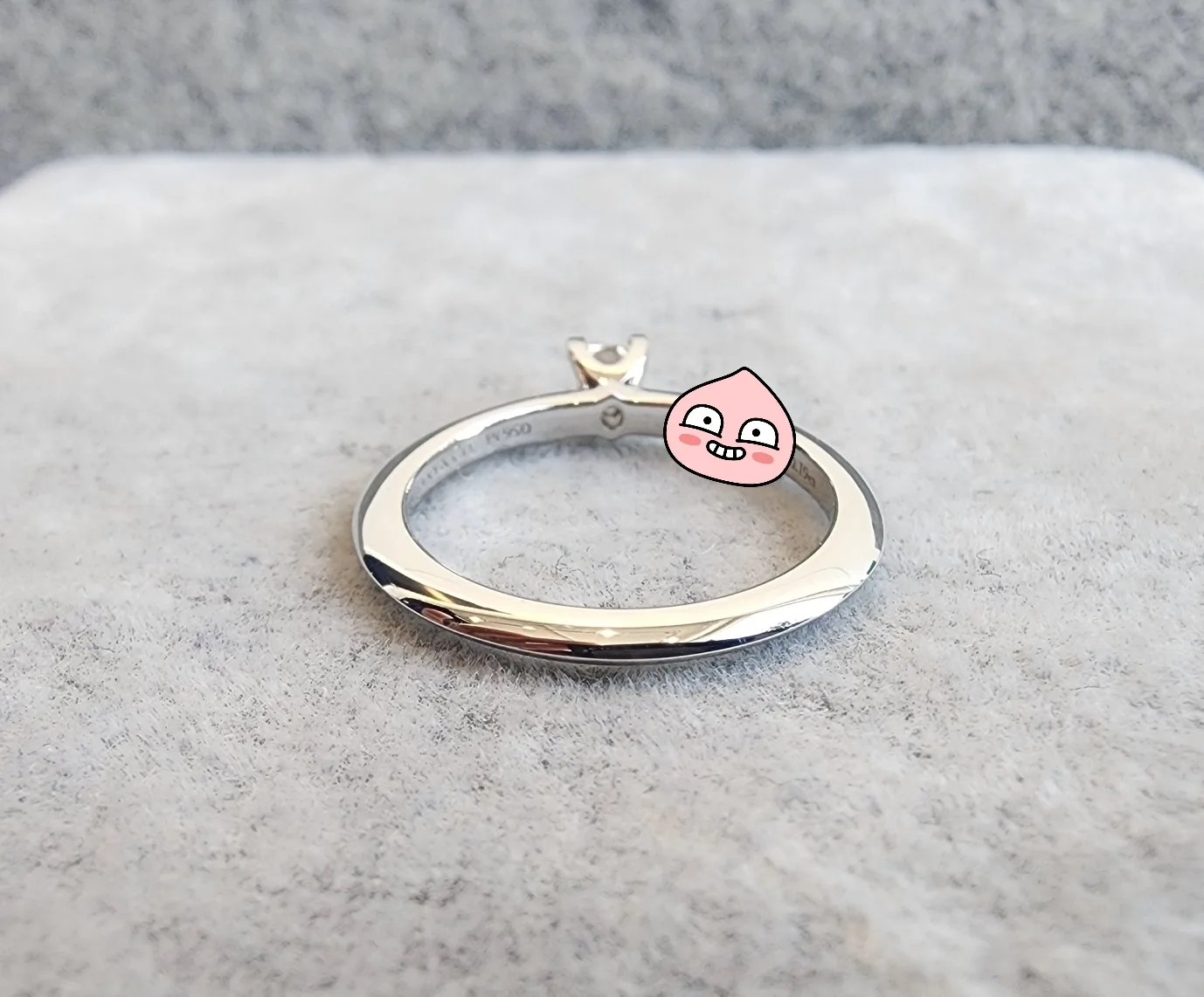 티파니앤코 (정품) 트루 다이아몬드 웨딩 링 0.19ct 사진 7