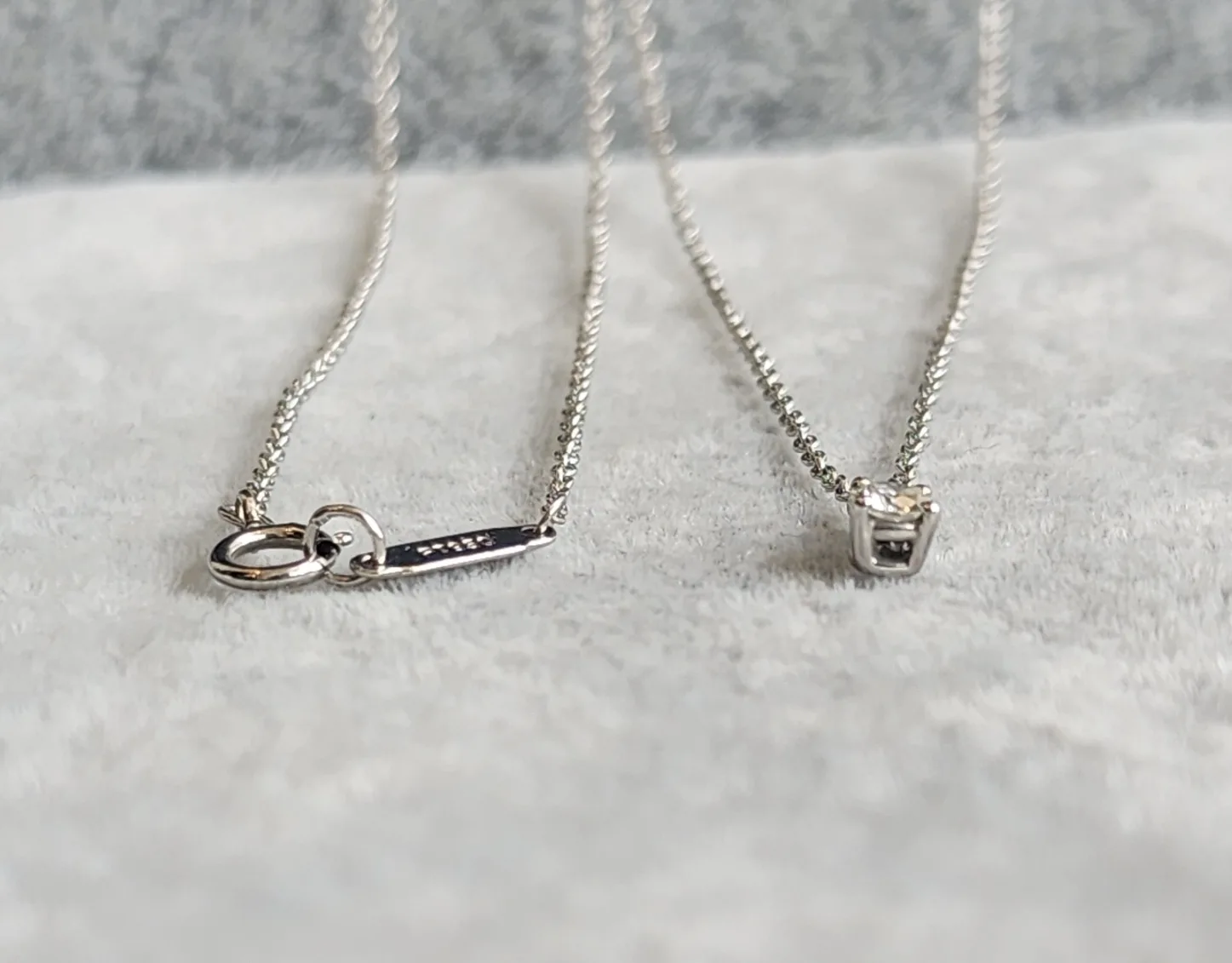 티파니앤코 (정품) 솔리테어 다이아몬드 펜 던트 네크리스 0.12ct 사진 6