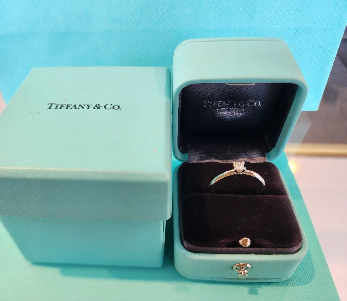 티파니앤코 (정품) 트루 다이아몬드 웨 딩링 0.20ct 사진 1