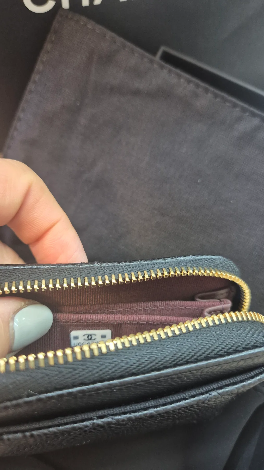 샤넬 샤넬캐비어지퍼도리금장 사진 5