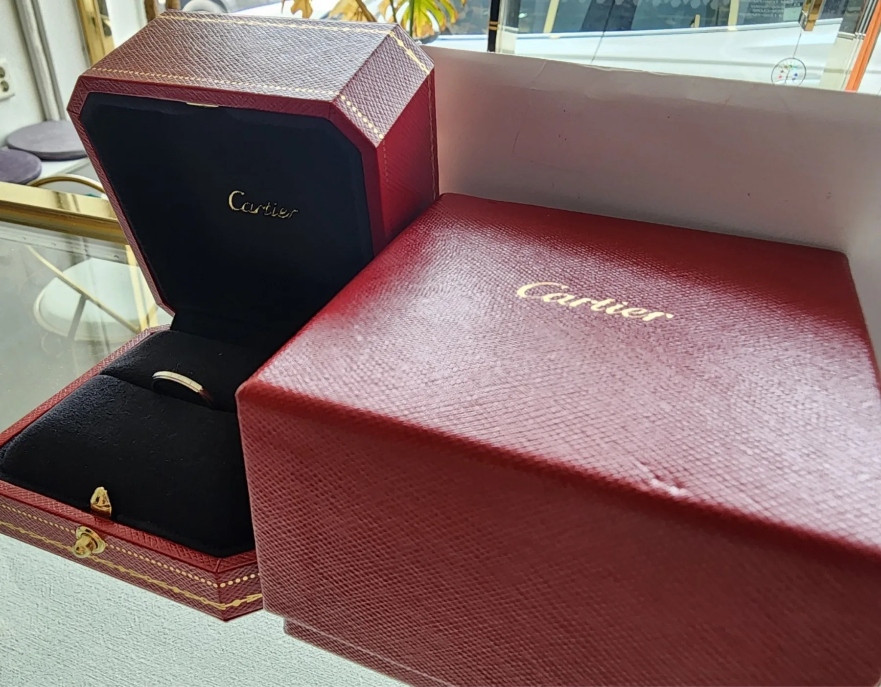 까르띠에 (정품)까르띠에 다무르 웨딩 링, 폭1.8MM. 플래티늄(pt950) 사진 3
