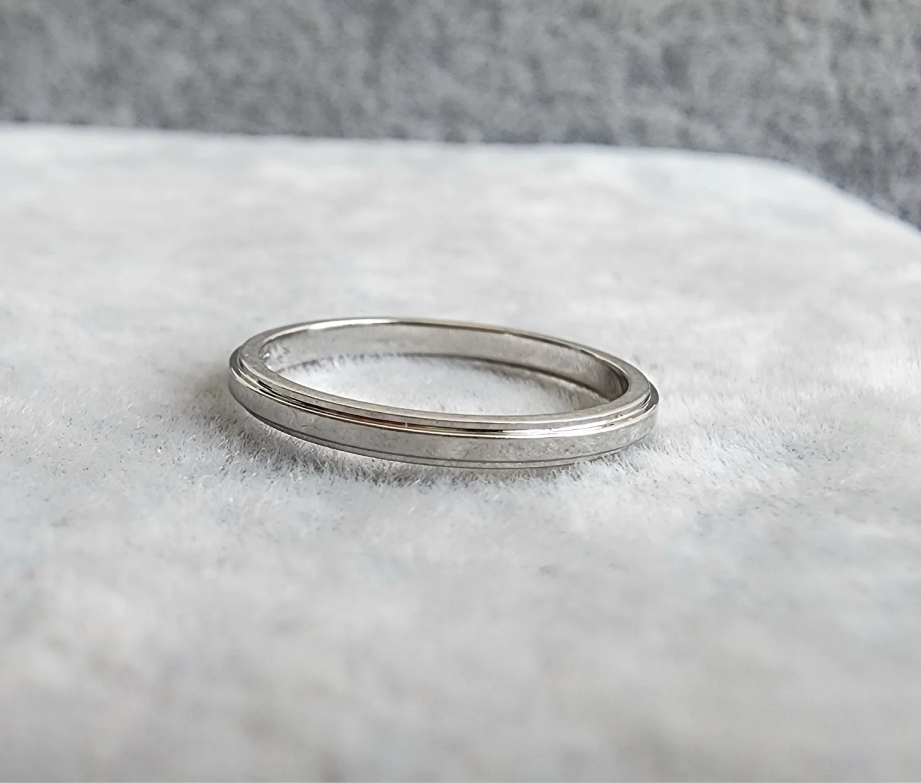 까르띠에 (정품)까르띠에 다무르 웨딩 링, 폭1.8MM. 플래티늄(pt950) 사진 7