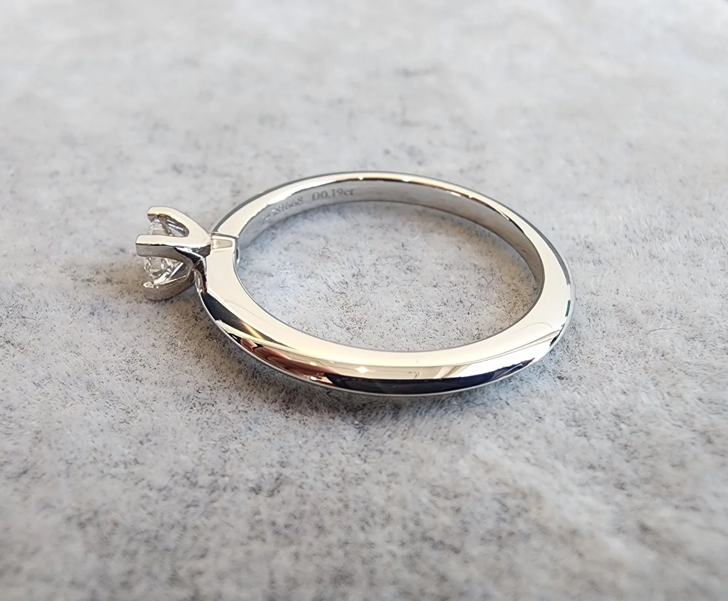 티파니앤코 (정품) 트루 다이아몬드 웨딩 링 0.19ct 사진 6