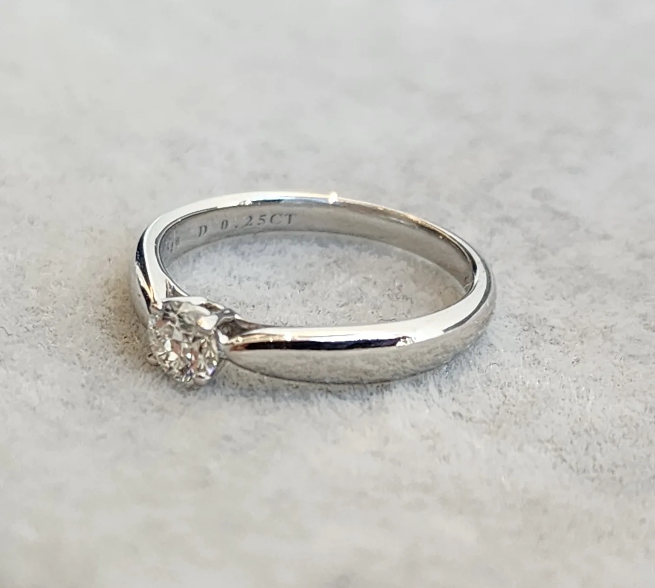 티파니앤코 (정품)티파니앤코 하모니 솔리 테어 웨딩 링 0.25ct 사진 5