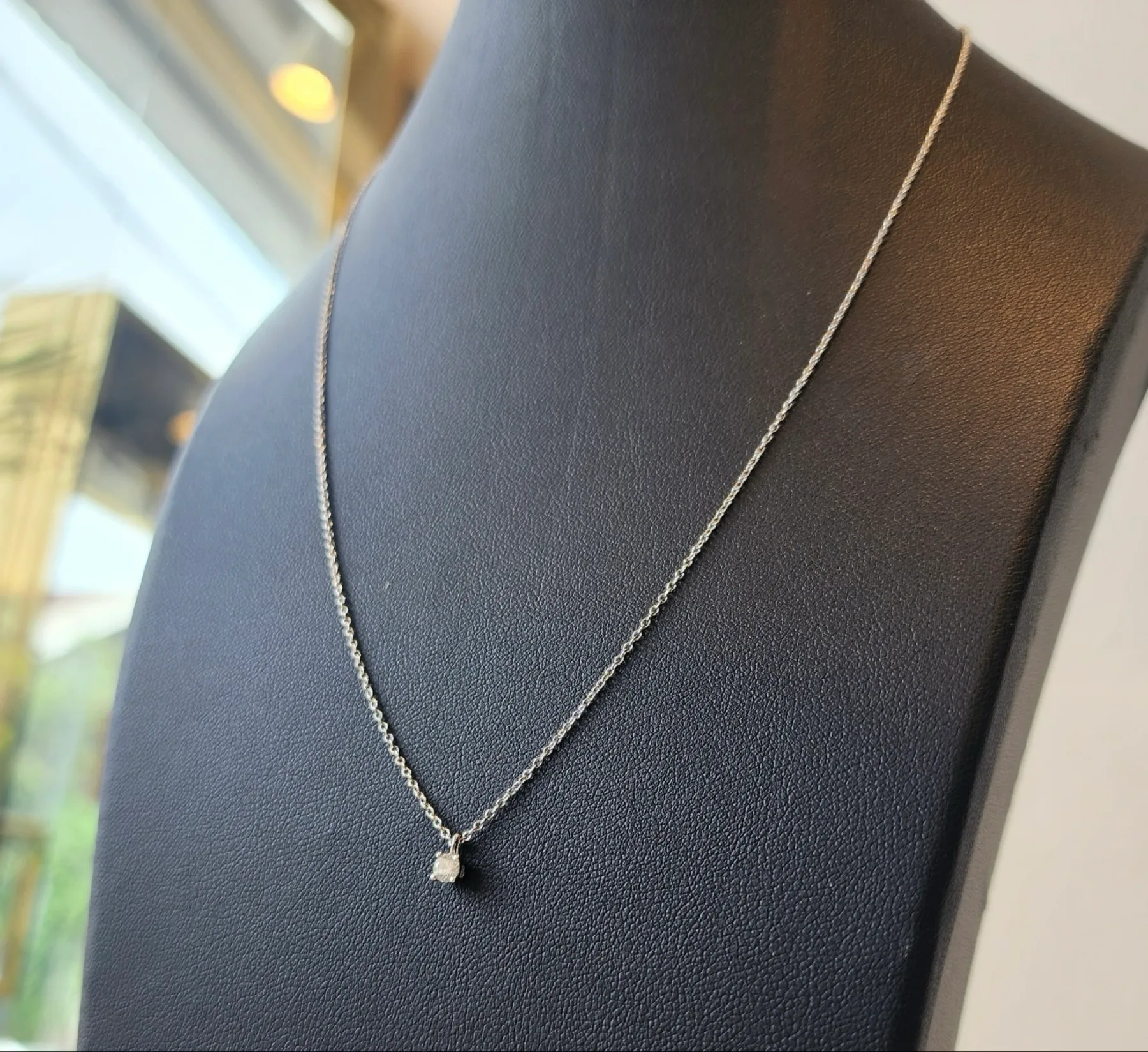 티파니앤코 (정품) 솔리테어 다이아몬드 펜 던트 네크리스 0.12ct 사진 3