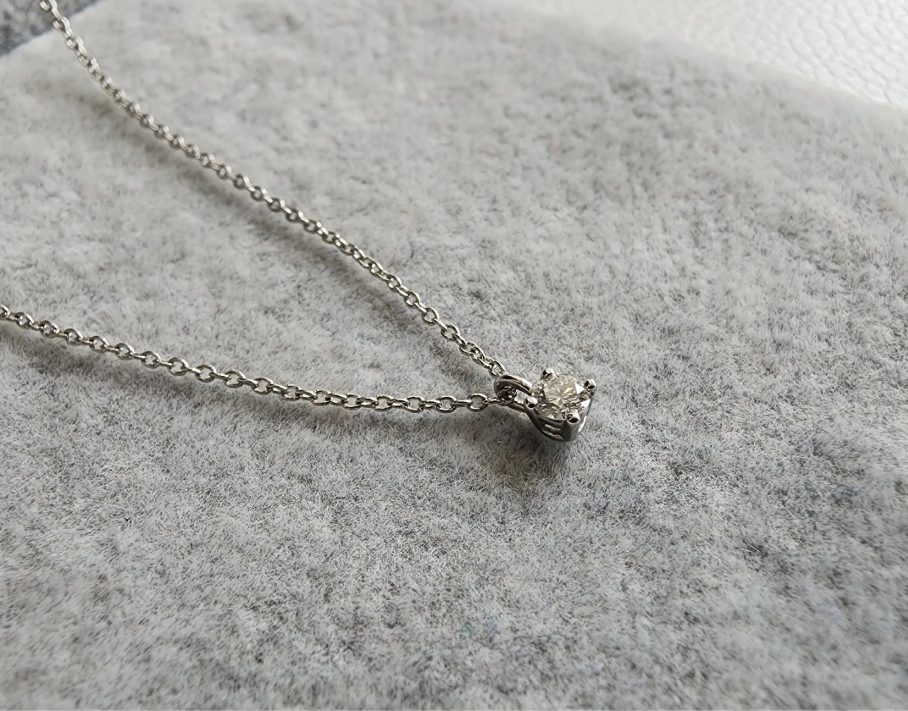 티파니앤코 (정품) 솔리테어 다이아몬드 펜 던트 네크리스 0.12ct 사진 7