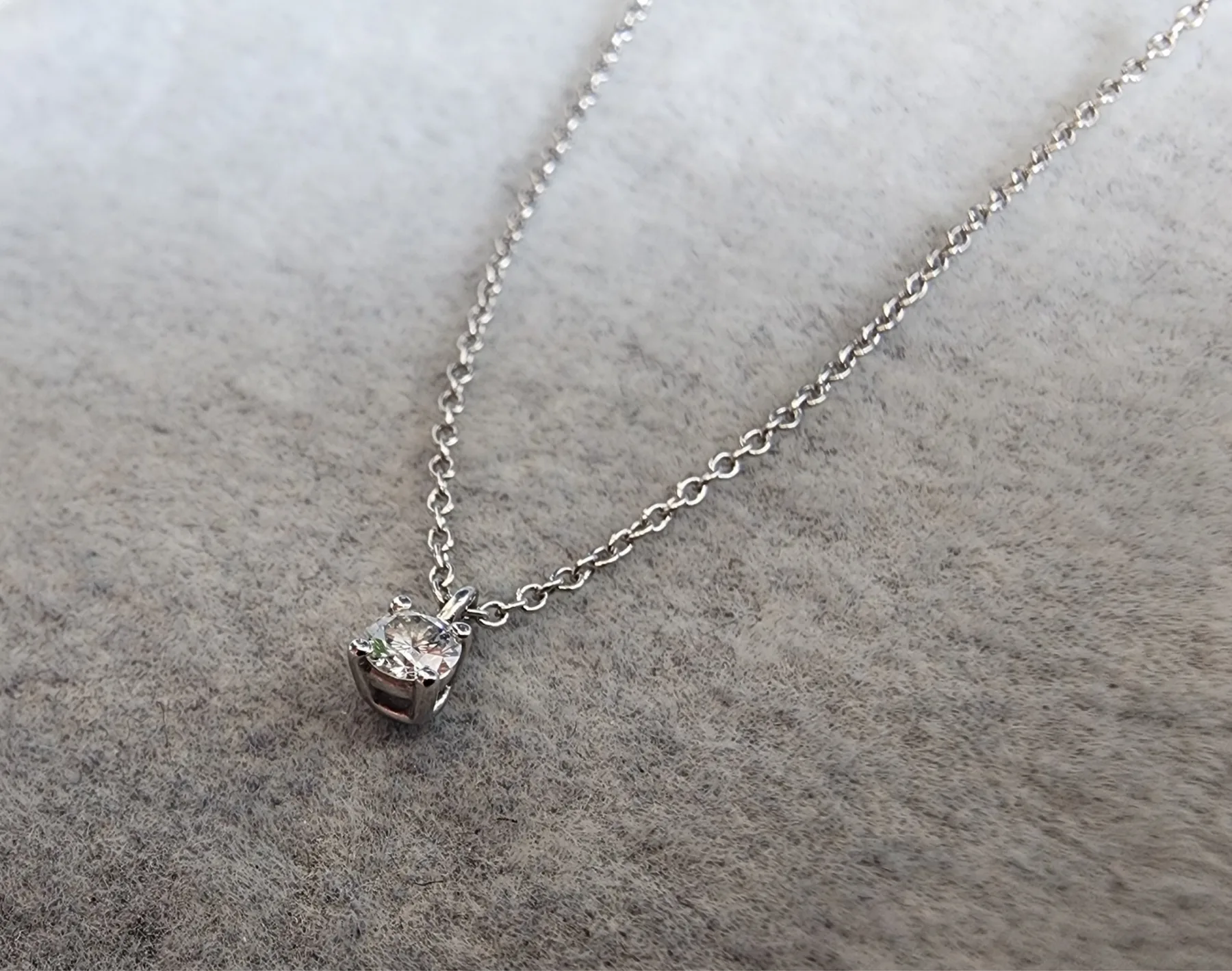 티파니앤코 (정품) 솔리테어 다이아몬드 펜 던트 네크리스 0.12ct 사진 8