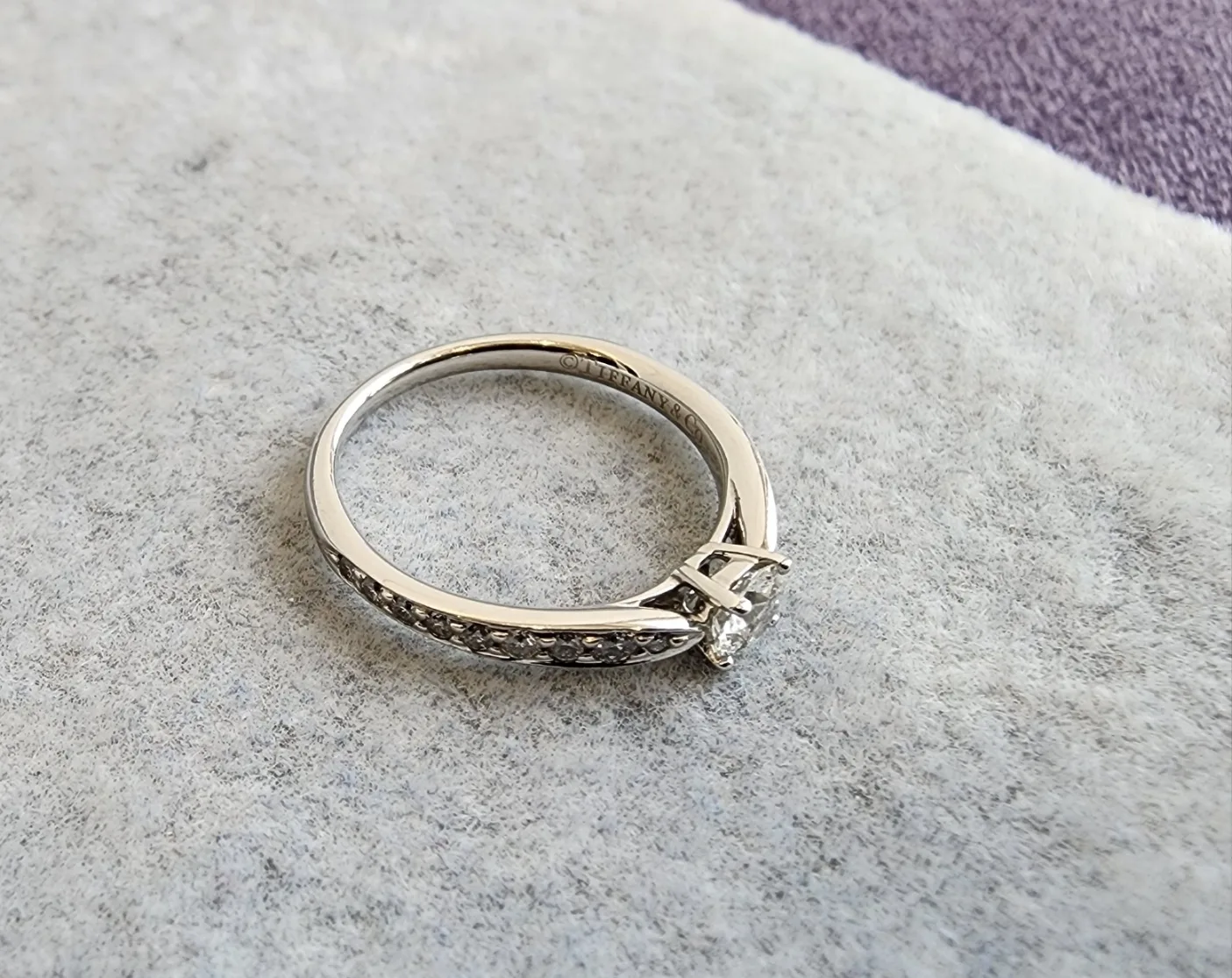 티파니앤코 (정품)티파니앤코 하모니 라운드 브릴리언 트 웨딩 링 0.23ct/플래티늄( PT950) 사진 4