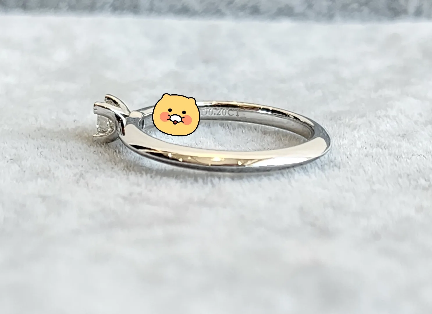 티파니앤코 (정품) 트루 다이아몬드 웨 딩링 0.20ct 사진 8