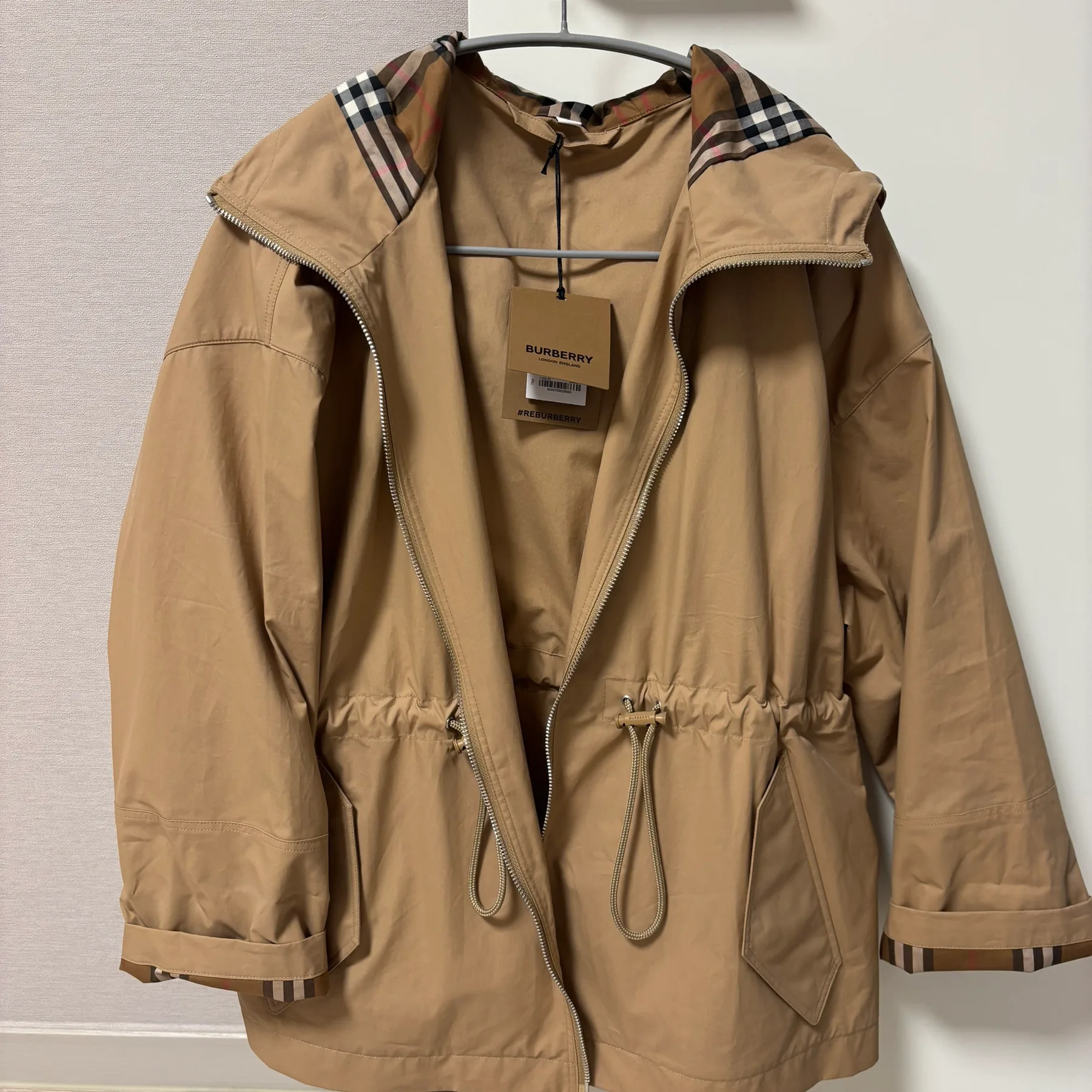 버버리 BIRLEY 코튼 바람막이 자켓 8092236 사진 1