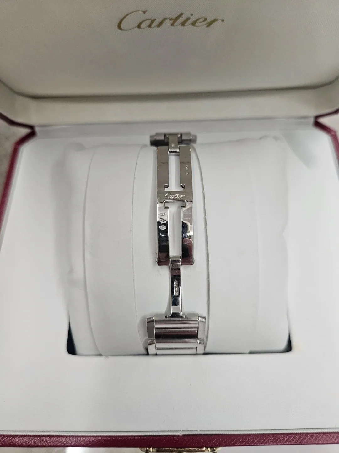 까르띠에 탱크 프랑세 18K 화골다이아 사진 5