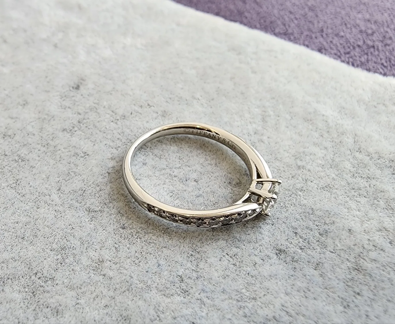티파니앤코 (정품)티파니앤코 하모니 라운드 브릴리언 트 웨딩 링 0.23ct/플래티늄( PT950) 사진 6