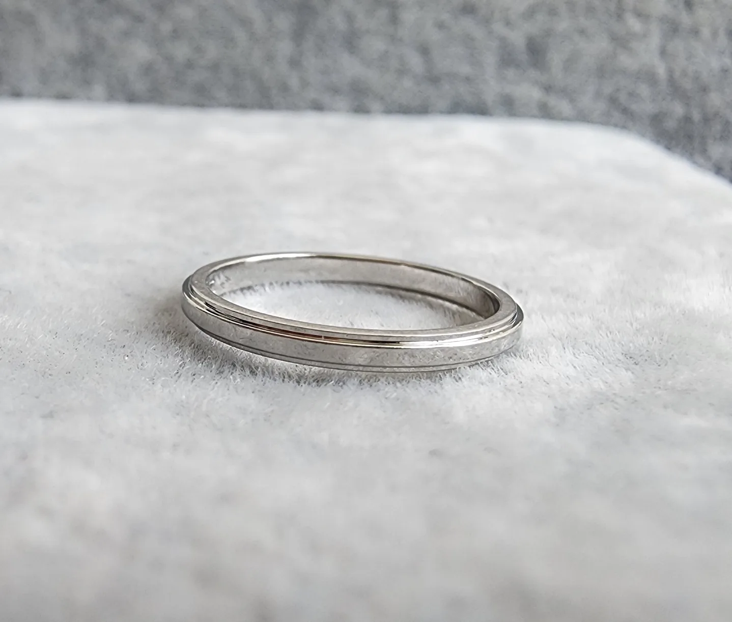 까르띠에 (정품)까르띠에 다무르 웨딩 링, 폭1.8MM. 플래티늄(pt950) 사진 6