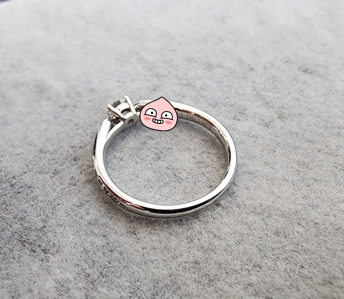 티파니앤코 (정품)티파니앤코 하모니 라운드 브릴리언 트 웨딩 링 0.23ct/플래티늄( PT950) 사진 8