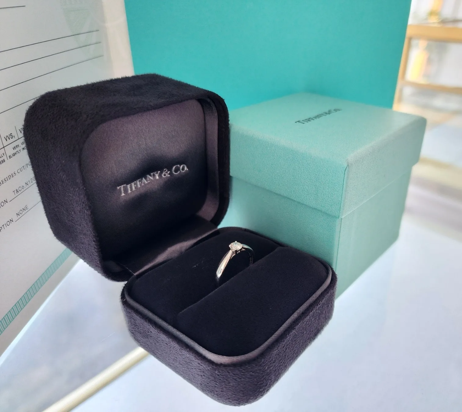 티파니앤코 (정품)티파니앤코 하모니 솔리 테어 웨딩 링 0.25ct 사진 2