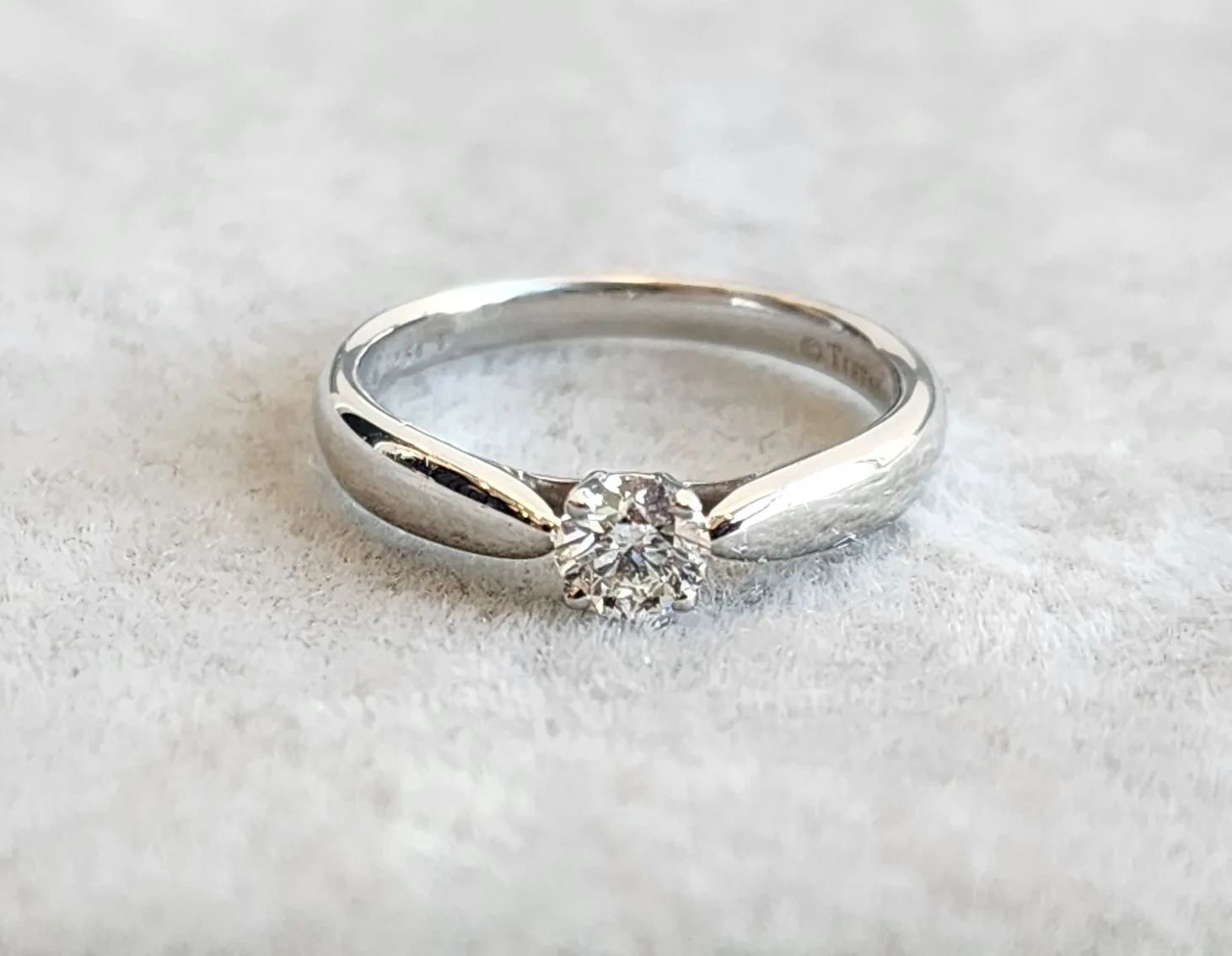 티파니앤코 (정품)티파니앤코 하모니 솔리 테어 웨딩 링 0.25ct 사진 6