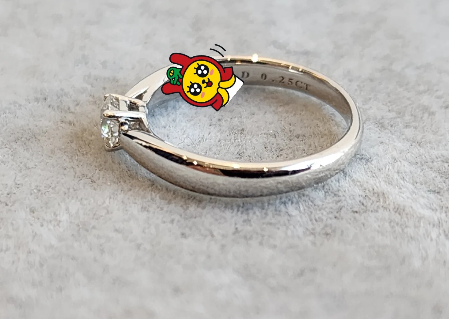 티파니앤코 (정품)티파니앤코 하모니 솔리 테어 웨딩 링 0.25ct 사진 8