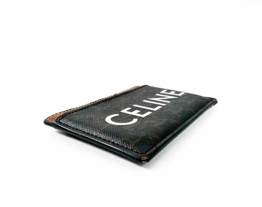 셀린느 트리옹프 트리오페 캔버스 카드 홀더 지갑 사진 3