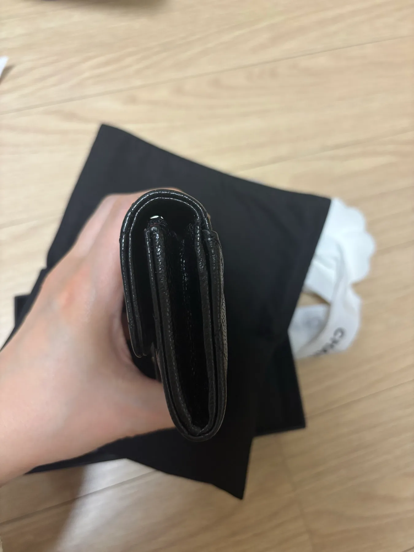 샤넬 카드지갑 똑딱이 지퍼내장 사진 4
