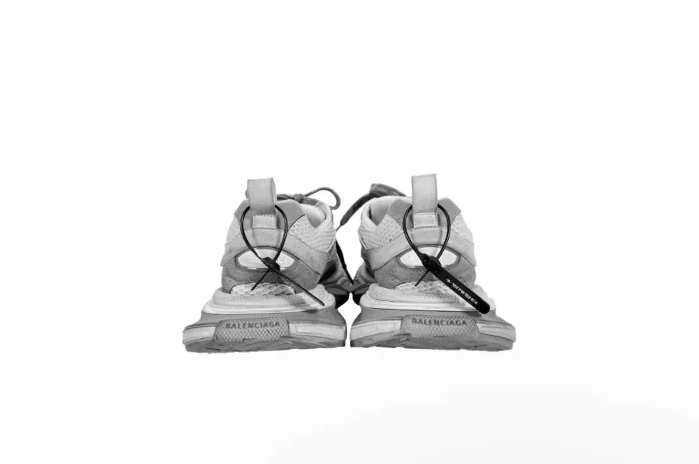 발렌시아가 남성 3XL 원아웃 스웨이드 스니커즈 라이트 그레이 사진 5