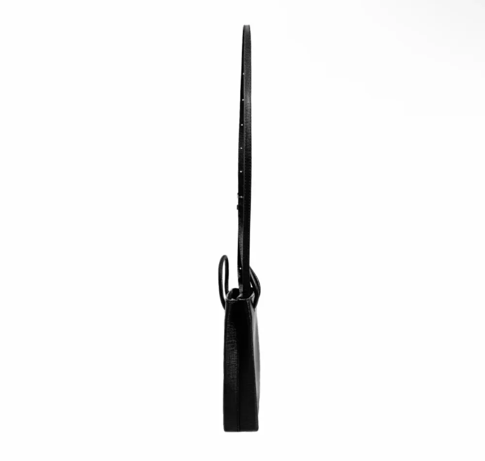 발렌시아가 카프스킨 스마트폰 폰홀더 숄더 크로스백 미니 블랙 사진 4