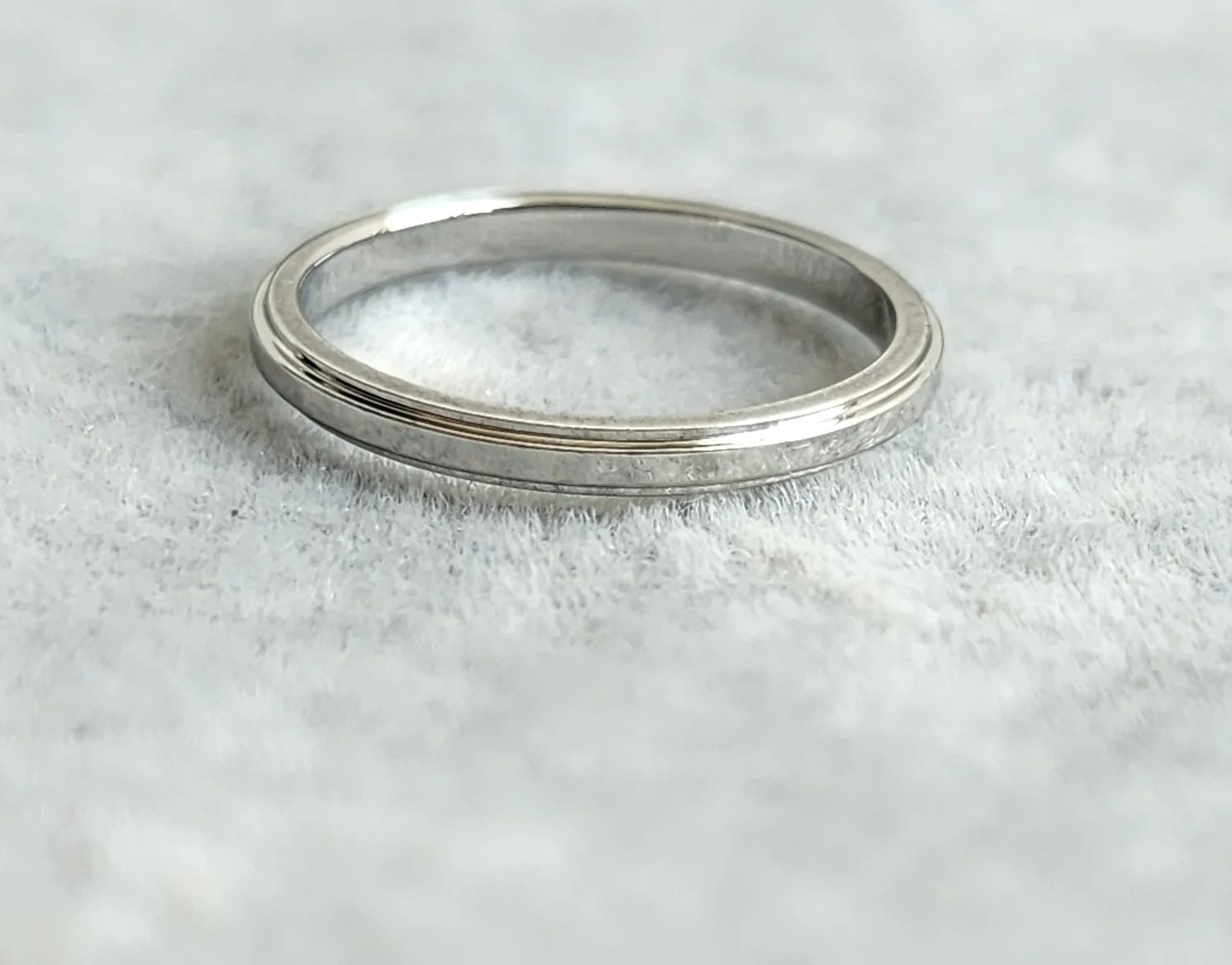 까르띠에 (정품)까르띠에 다무르 웨딩 링, 폭1.8MM. 플래티늄(pt950) 사진 8