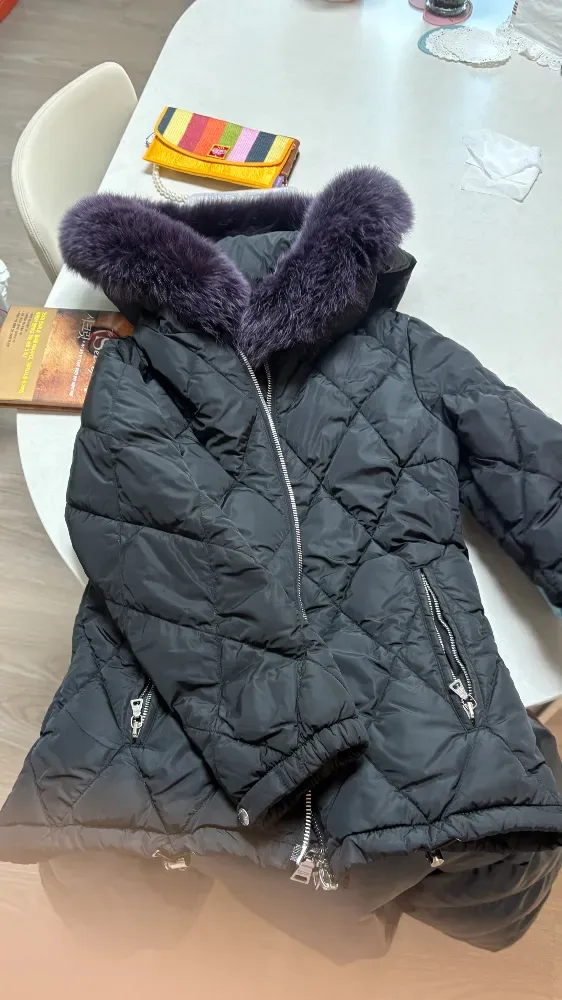 프라다 퀄팅 퍼 패딩 사진 4