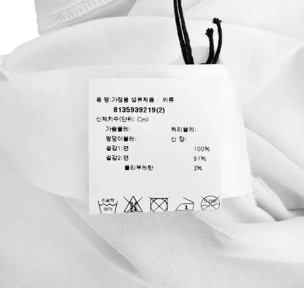발렌시아가 AGAICNELAB 로고 라지핏 반팔 티셔츠 화이트 사진 8