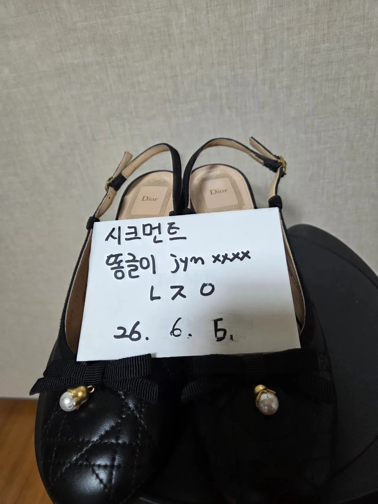 디올 슬링백 펌프스 37 블랙 사진 7