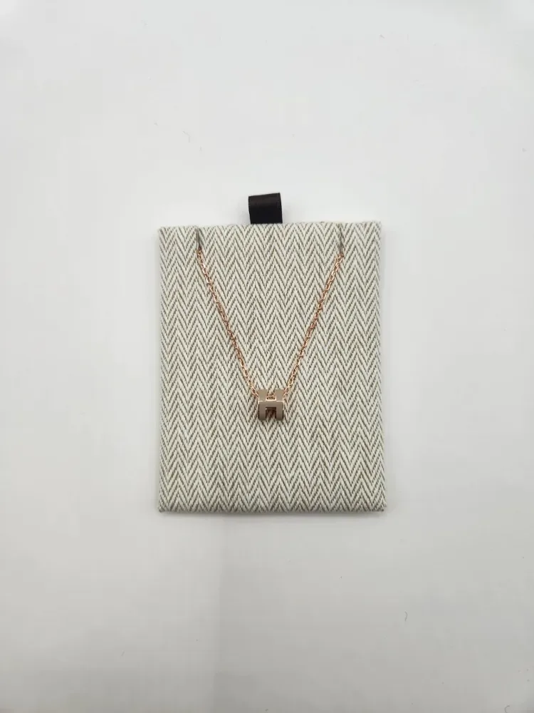 에르메스 미니 팝아슈 목걸이 로즈골드 마론글라쎄 사진 6