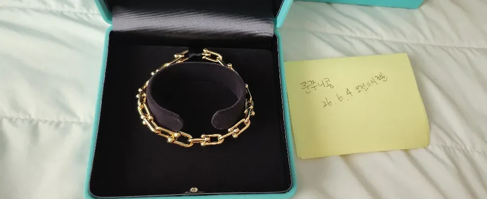 티파니앤코 링크 미듐 팔찌 길이 LX사이즈 옐로 사진 1