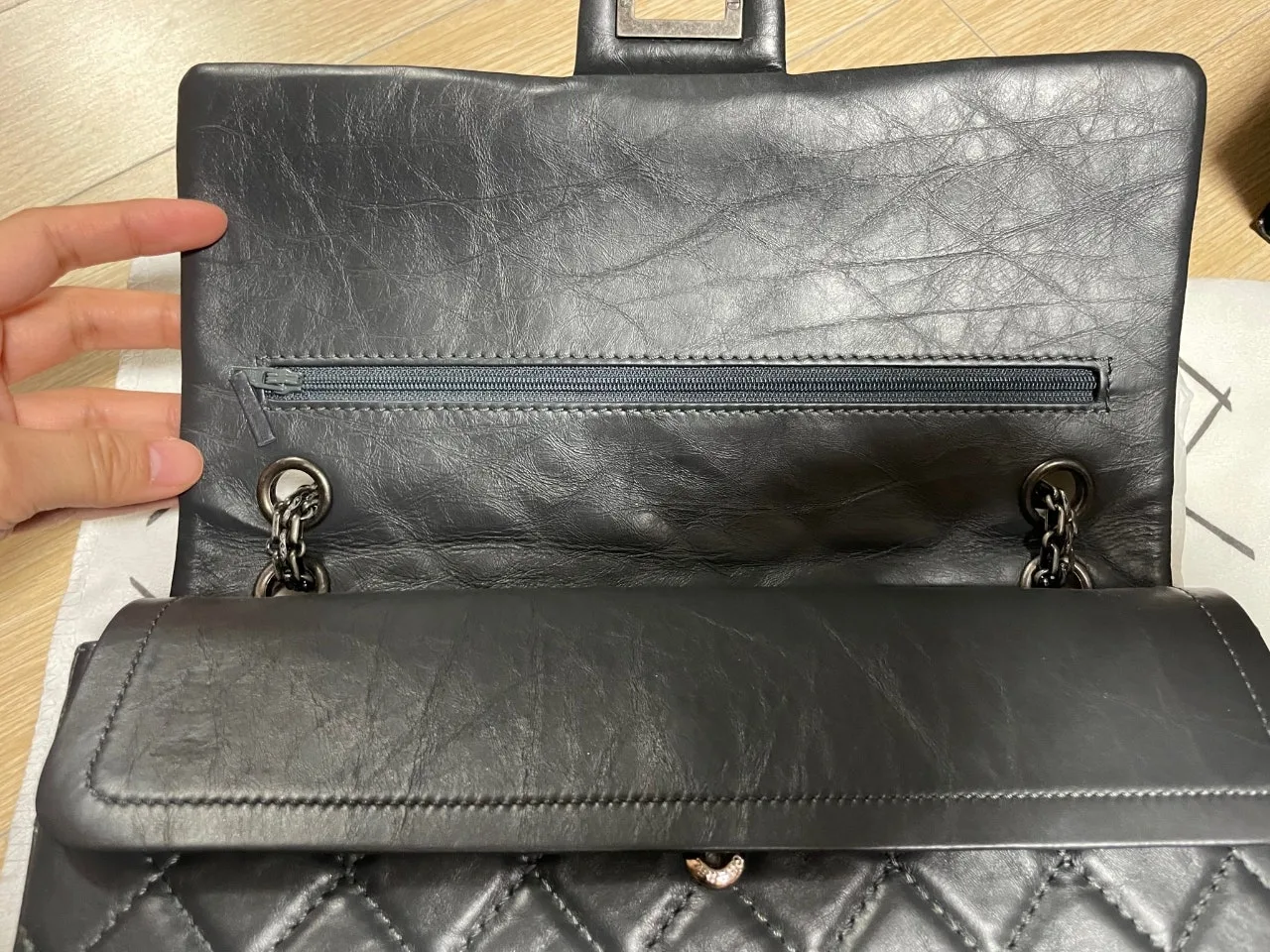 샤넬 2.55 라지 28cm 사진 5