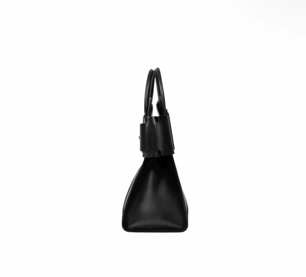지방시 여성 호라이즌 레더 숄더 토트백 미디움 블랙 사진 5