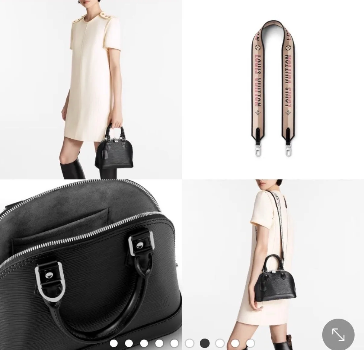 루이비통 알마 BB 에삐 블랙 자카드스트랩 사진 2
