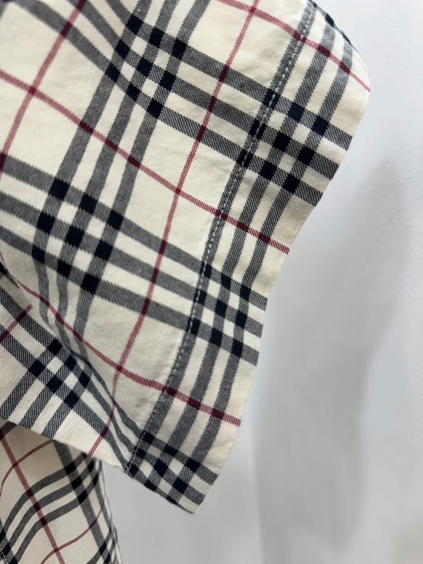 버버리 노바체크 남성 반팔 남방 사진 5