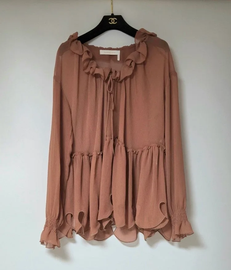 끌로에 씨바이끌로에 Chloe 러플 블라우스 사진 1