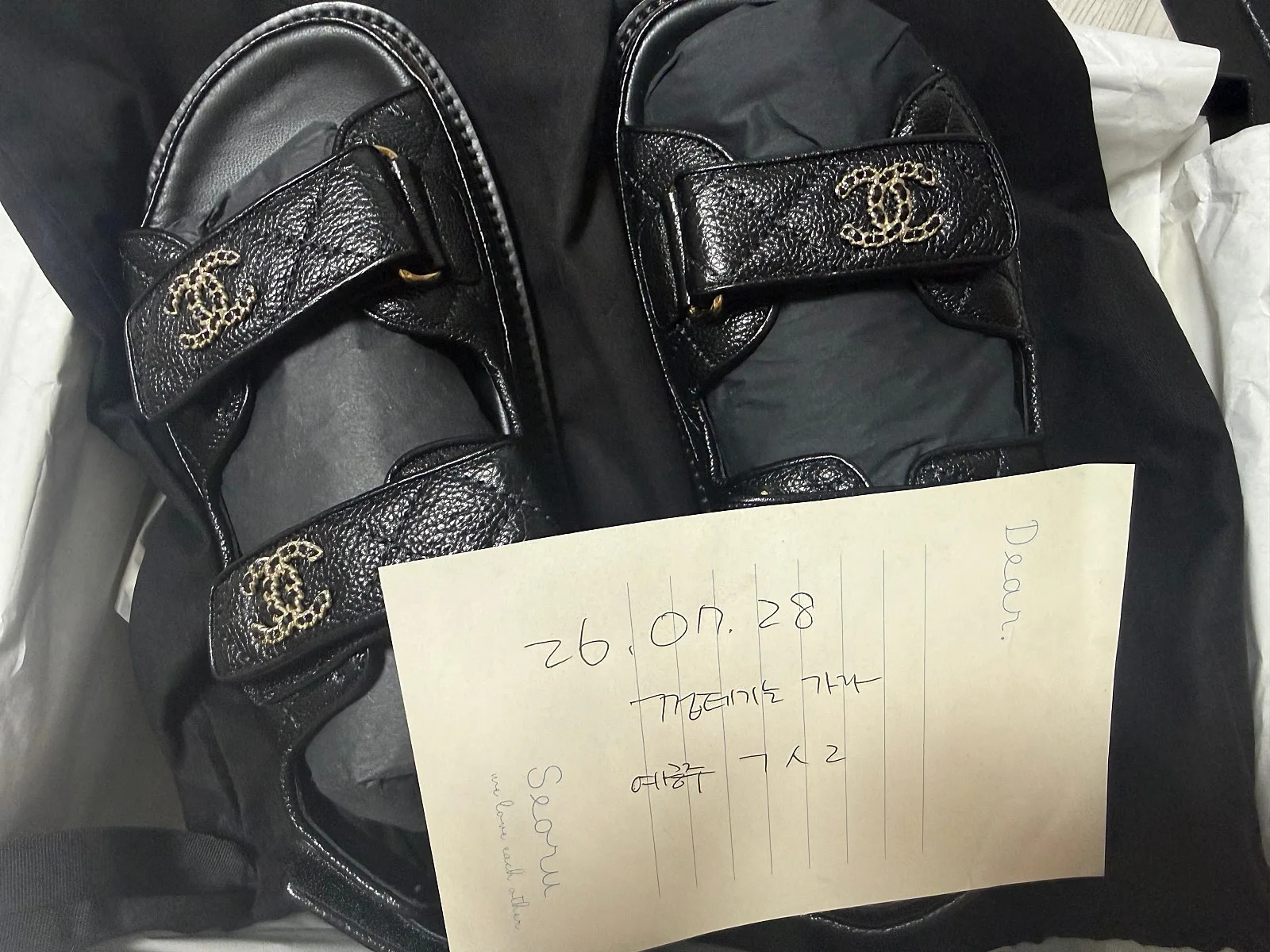 샤넬 벨크로 샌들 37 사진 1