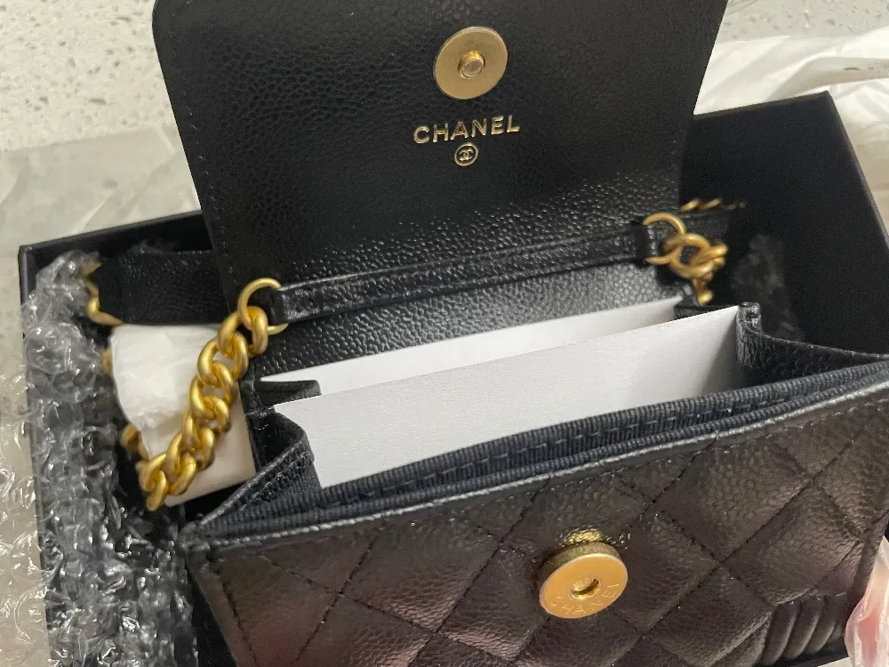 샤넬 Boy Chanel Flap Coin Purse With Chain 사진 4