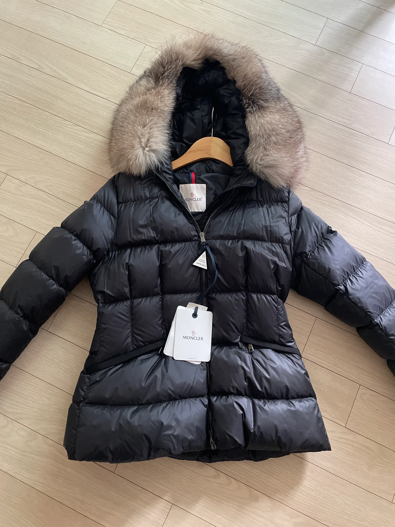 몽클레르 몽클레어 보에드 폭스퍼 새상품 블랙 2 사진 1