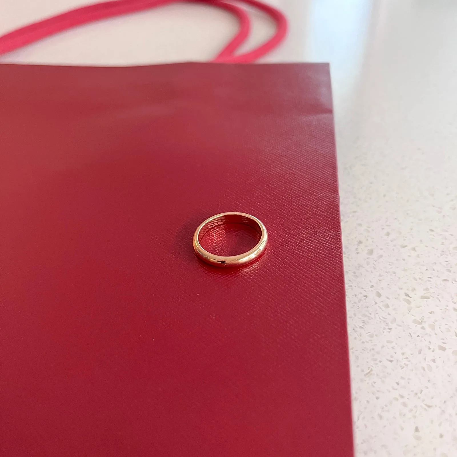 까르띠에 1895 웨딩링 폭 3.5mm 사이즈55 핑크골드 사진 5