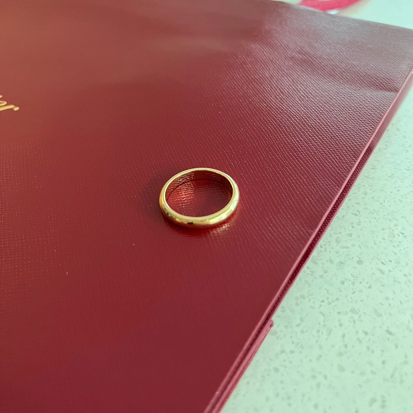 까르띠에 1895 웨딩링 폭 3.5mm 사이즈55 핑크골드 사진 6