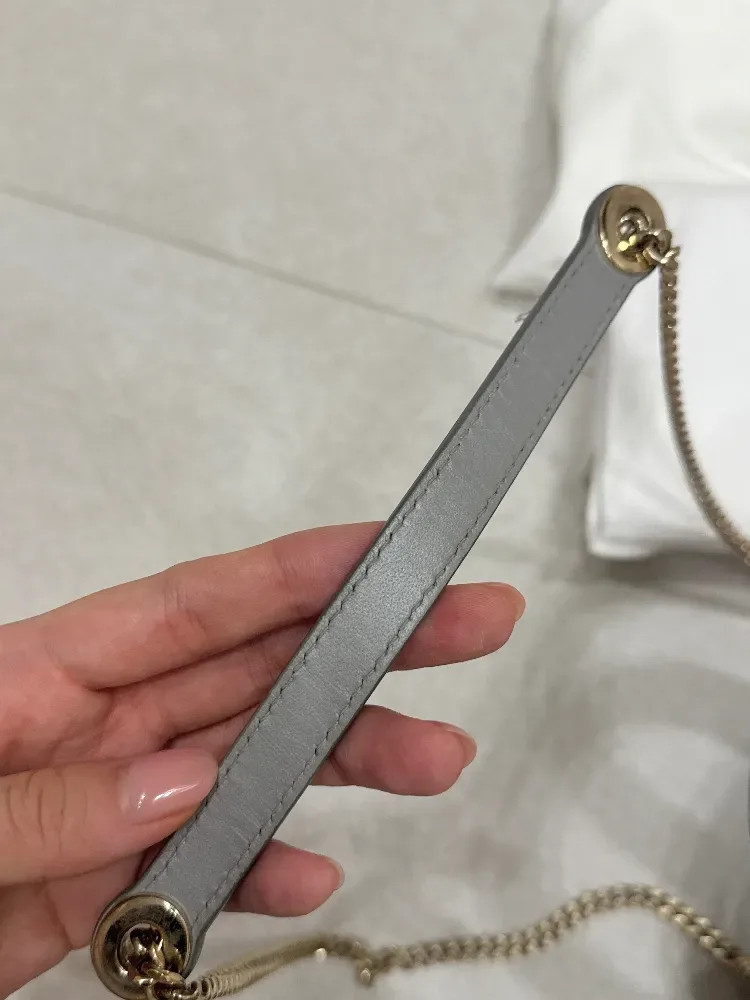 디올 레이디백 미니 펄그레이 금장 사진 5