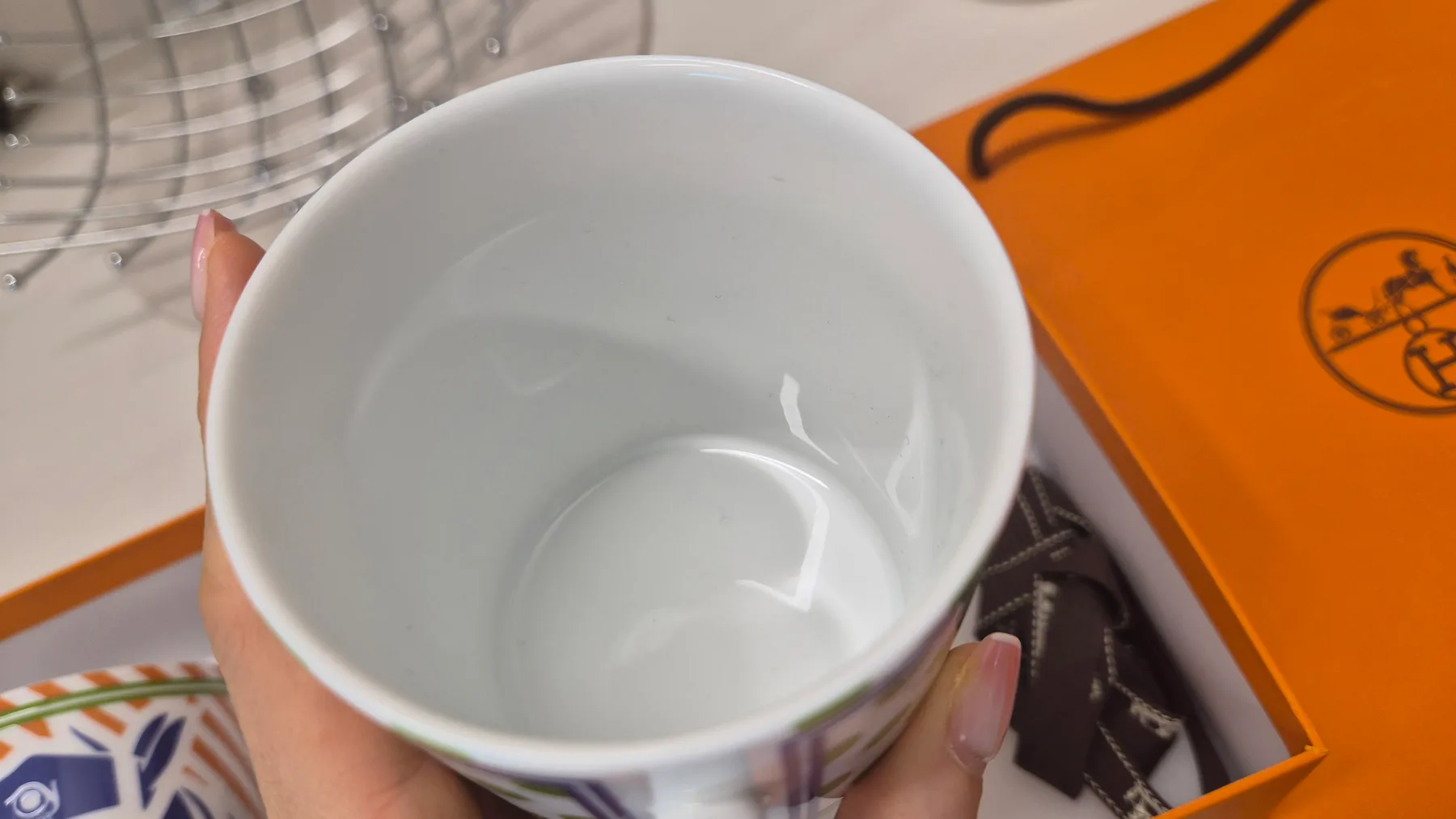 에르메스 콰드리지 팝 머그컵 2개 사진 6