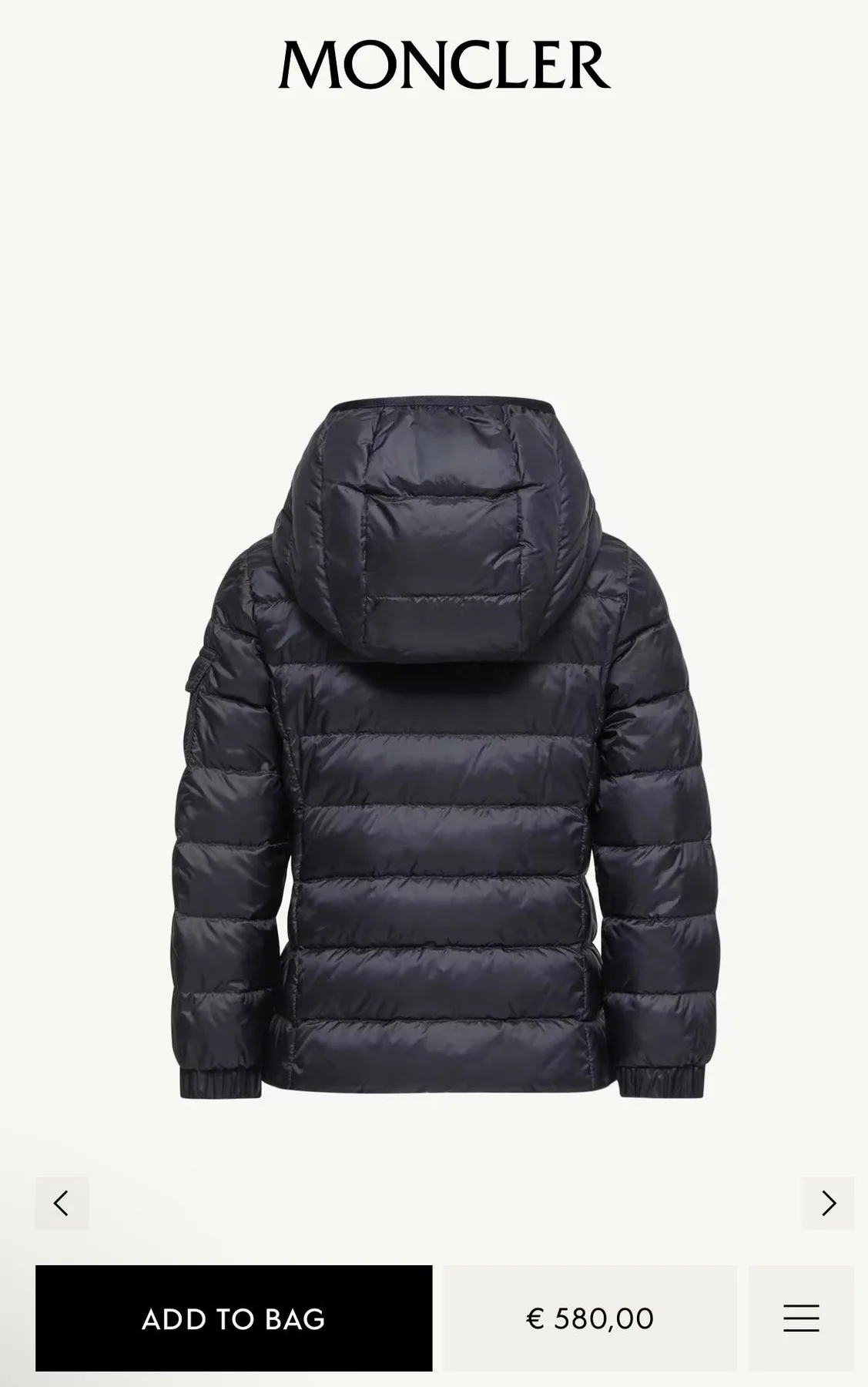 몽클레르 GLES 경량 구스 패딩 10y 사진 2