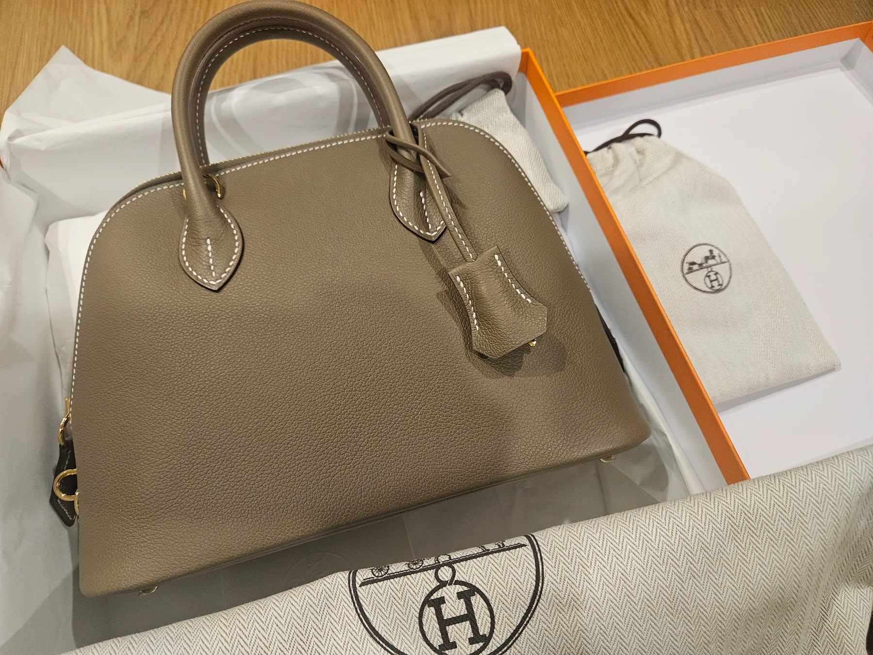 에르메스 Hermes 볼리드 1923 25 백 에토프 에버컬러 금장 (k각인-새상품 컨디션) 교환가능!